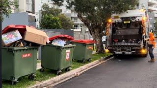 Extremely Overflowing Bulk Bins - Post Christmas Bulk Waste Truck