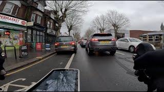 A typical UK cycle lane