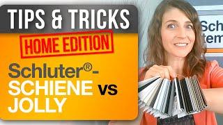 When should I use Schluter®-SCHIENE vs. Schluter®-JOLLY profiles?