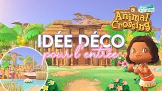 DÉCO DE L'ENTRÉE DE MON ÎLE  - ANIMAL CROSSING NEW HORIZONS