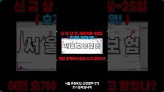 서울보증보험  상장일부터의 호가별 체결내역입니다. 매물대 확인에 참고하시면 도움될거에요~~