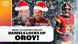 Week 16 recap: Dallas wins SNF stunner + Jayden Daniels cements ROY status | Yahoo Fantasy Forecast