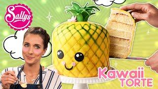 Pineapple Kawaii Cake / Ananas 3D Motivtorte / Sallys Welt