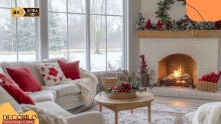 Rustic Winter Decorating Ideas 2025: Farmhouse Charm with a Touch of Red in Every Room