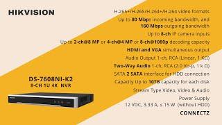 Hikvision 8 Channel NVR DS-7108NI-Q1/M, DS-7608NI-Q1, DS-7608NI-Q2, DS-7608NI-K1, DS-7608NI-K2 #nvr