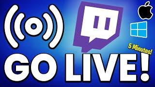 How to STREAM on Twitch! *5 MIN* (2024 Tutorial)