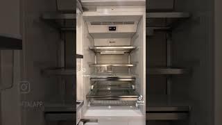 Miele refrigerator installation with panels #appliances #kitchen #apliances #kitchenappliances