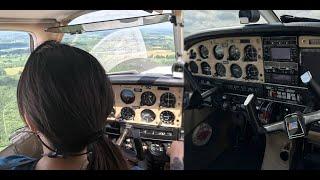 The Trick to Landing: I finally see it | Pilot Training! | Staying in the Pattern | Piper PA28