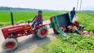 Mini Mahindra Tractor Trolley Palty | Mini Tractor Accident