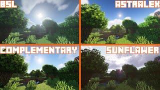 BSL vs Astralex vs Complementary vs Sunflawer | Shader Comparison