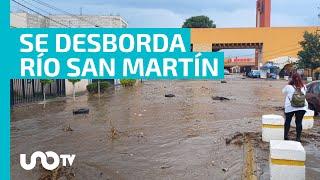 Se desborda río San Martín e inunda colonias de Chalco e Ixtapaluca; imágenes