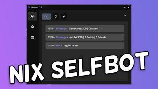 Nix Selfbot Updated GUI Showcase