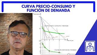 CURVA PRECIO CONSUMO Y FUNCIÓN DE DEMANDA