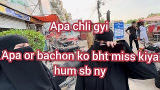 Apa chli gyi Apa or bachon ko bht miss kiya hum sb ny Hamzadailyvlog