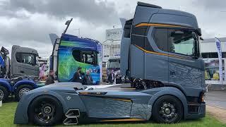 Scania V8 770 S - Frost Fire Tuning - Sound, Interior And Exterior - RTX Stoneleigh 2024 UK