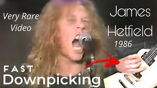 James Hetfield 1986 Downpicking Skills | Metallica Master of Puppets Live | Fastest Guitarist Ever