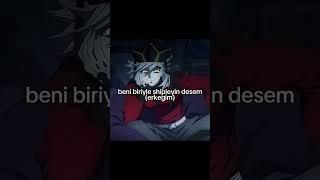 ARKADAKİ SARKİ ONUN KADAR MUKKEMMELLL 🫠#anime #music #song #lyrics #cover #demonslayer #animefan