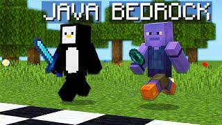 Minecraft Bedrock vs Java Challenge Race