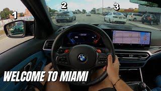 BMWs Rideout to BIGGEST EVENT in MIAMI! Hypercars TAKEOVER Design District