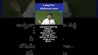 A.naidu broke the farmers.. Is your brother the king of looters.. Your brother - Duvvada srinivas