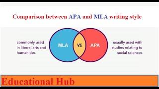 Comparison between APA and MLA writing style