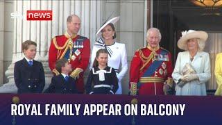 Trooping the Colour: Kate and Royal Family appear on Buckingham Palace balcony for flypast