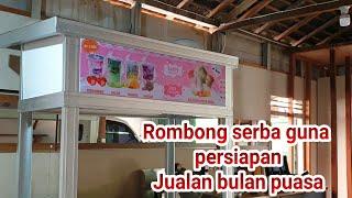 cara membuat rombong es baja ringan kanal c simple