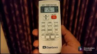 Dawlance AC remote full setting | Best DC inverter ac remote setting