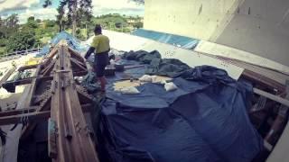 Advanced Engineering Building auditorium roof lifting