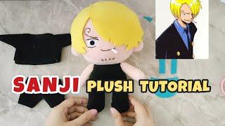Plush Doll Tutorial "ONE PIECE" SANJI | Character Plush DIY