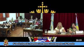 6° Sesión Especial - Asamblea Con Mayores Contribuyentes - 30° Reunión