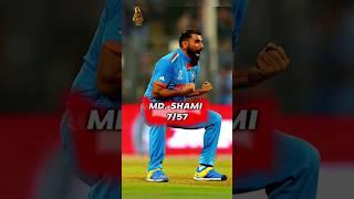 Ind vs Nz world cup 1st semi-final || Mohammad shami 7 wickets || #shorts #viral #cricrecords7