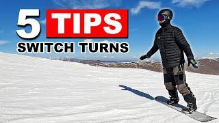 5 Tips for Learning Switch Snowboarding Turns