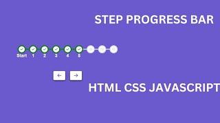 Step Progress  Bar Development In Hindi HTML | CSS | JavaScript @Justforcode