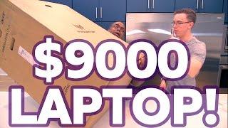 UNBOXING a $9000 LAPTOP!