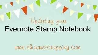 How to add New Stamps to your Notebook