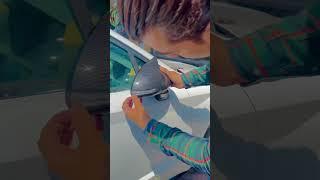 Batman side mirror cover installation #parisautogrw #car #paris #viral