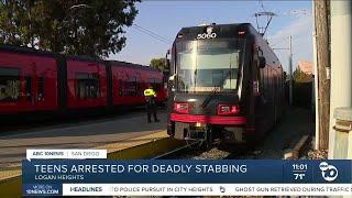 5 teens arrested in fatal stabbing near San Diego trolley station