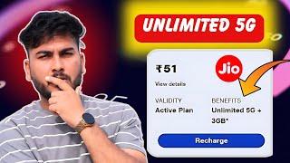 Unlimited Jio 5G - ₹51 New Plan Launched ! Jio 51 Plan | Jio 101 plan | Jio 151 Plan