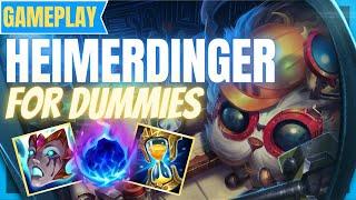 How To Play Heimerdinger for Dummies - Full Gameplay Commentary Heimerdinger Mid Guide Season 11