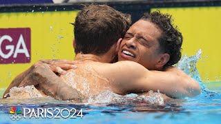 Training partners Carson Foster, Shaine Casas qualify in 200m individual medley | NBC Sports