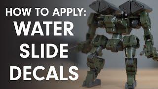 How To Apply Water Slide Decals