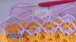 Super Easy Crochet Double Sided Baby Blanket For Beginners\Trend Blanket Knitting Patterns 2022