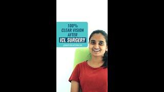 100% clear vision after ICL specs-removal surgery | ICL eye surgery experience