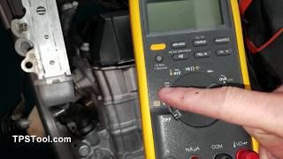 How to set your volt meter for adjusting a TPS (Throttle Position Sensor)