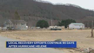 Recovery efforts continue three months after Hurricane Helene