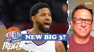 Does Paul George give the Sixers the best big 3 in the NBA? | ALL NBA Podcast