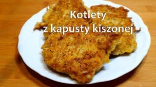 Kotlety z kapusty kiszonej (placki kapuściane) - KUCHNIUJEMY