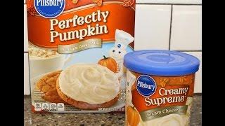 Making Pillsbury Perfectly Pumpkin Cookies