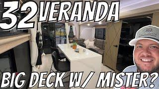 9.5’ DECK on a TRAVEL TRAILER!?! 2025 Wildwood 32VERANDA